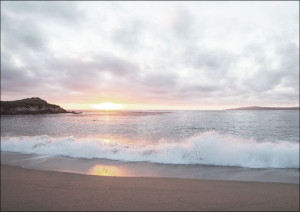 Pacific Coast Sunset at Monterey, Carol Highsmith - plakat 29,7x21 cm