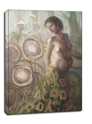 Pajęcza suknia - obraz na płótnie 60x80 cm