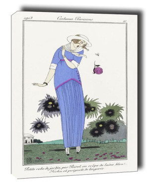 Petite robe de jardin - obraz na płótnie 20x30 cm