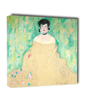 Portret Amalie Zuckerkandl, Gustav Klimt - obraz na płótnie 30x30 cm