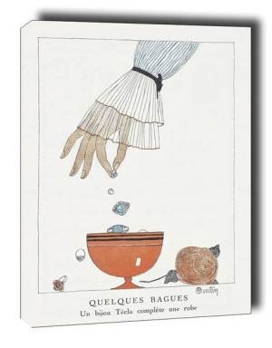 Quelques Bagues - obraz na płótnie 60x80 cm