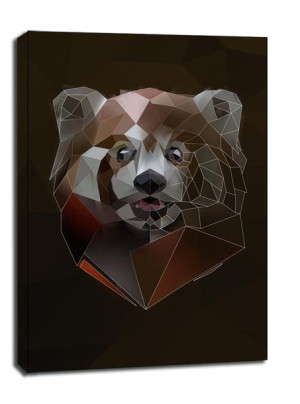 Redpanda tło - obraz na płótnie 90x120 cm