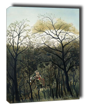 Rendezvous in the Forest - obraz na płótnie 30x40 cm