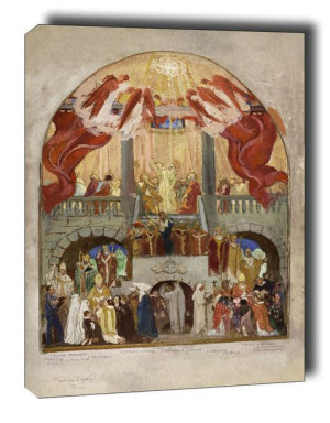 Sketch for the Church of the Holy Spirit - obraz na płótnie 70x100 cm