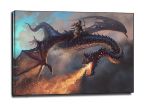 Smok - obraz na płótnie 40x30 cm
