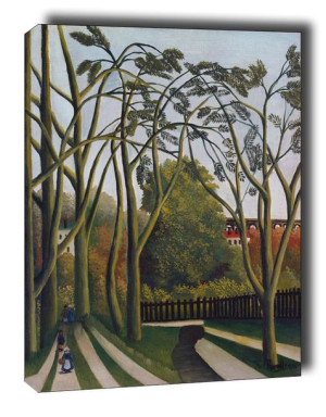 The Banks of the Bièvre near Bicêtre - obraz na płótnie 50x70 cm