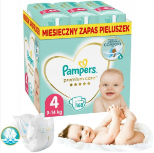 Pampers Pieluchy Premium Care 4 Maxi 168szt + Gratis