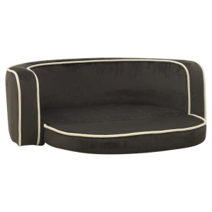 Rozkładana sofa dla psa, szara, 73x67x26 cm, pluszowa