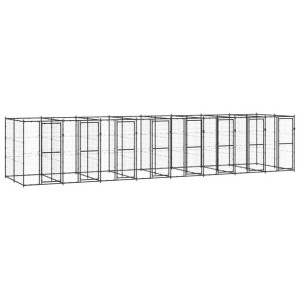 Kojec zewnętrzny dla psa, stalowy, 19,36 m²