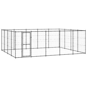 Kojec zewnętrzny dla psa, stalowy, 24,2 m²
