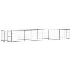 Kojec zewnętrzny dla psa, stalowy, 26,62 m²