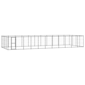 Kojec zewnętrzny dla psa, stalowy, 53,24 m²