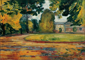 Park in Kösen, Edward Munch - plakat 21x29,7 cm