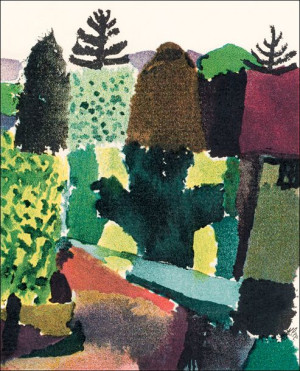 Park, Paul Klee - plakat 42x59,4 cm