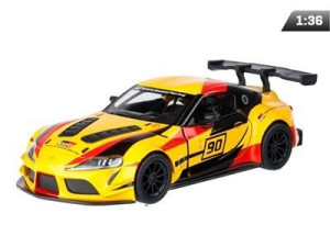 Auto Model 1:36, Kinsmart, Toyota GR Supra Racing Concept, żółty