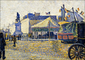 Place de Clichy, Paul Signac - plakat 29,7x21 cm