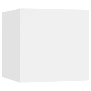 Szafka nocna, biała, 30,5x30x30 cm, płyta wiórowa