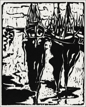 Port Scene, Ernst Ludwig Kirchner - plakat 61x91,5 cm
