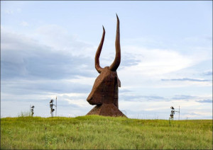 Porter Sculpture Park in South Dakota., Carol Highsmith - plakat 91,5x61 cm