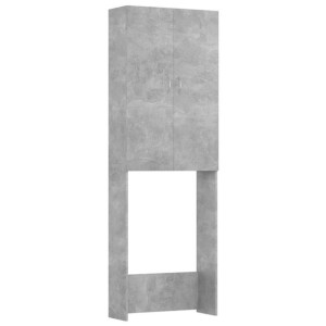 Szafka na pralkę, szarość betonu, 64 x 25,5 x 190 cm