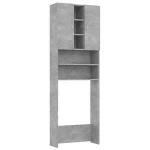 Szafka na pralkę, szarość betonu, 64 x 25,5 x 190 cm