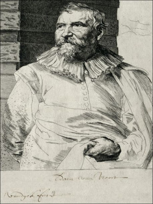 Portrait of Adam van Noort, Anthony van Dyck - plakat 80x60 cm