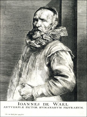 Portrait of Jan de Wael Nevers, Anthony van Dyck - plakat 100x70 cm