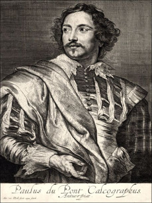 Portrait of Paul du Pont, Anthony van Dyck - plakat 40x50 cm