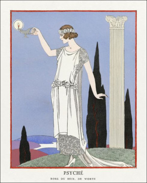 Psyché: Robe du soir, de Worth from Gazette du Bon Ton No. 9 Pl. 68, George