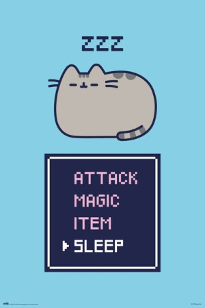Pusheen Gamer - plakat 61x91,5 cm