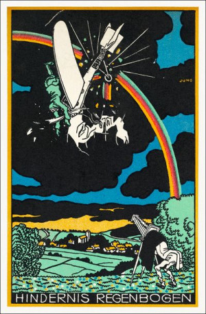 Rainbow Obstacle, Moriz Jung - plakat 61x91,5 cm