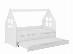 Łóżko dziecięce DOMEK 160x80 LEWY z funkcją spania