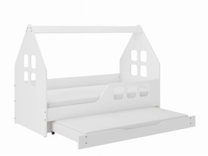 Łóżko dziecięce DOMEK 160x80 PRAWY z funkcją spania