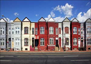 Row houses, Florida Ave. and Porter St., NE, Washington, D.C., Carol Highsm