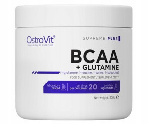 Ostrovit Bcaa +glutamine 200g Aminokwasy Glutamina