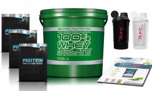 SCITEC 100% WHEY ISOLATE 4000G + gratisy+poradnik