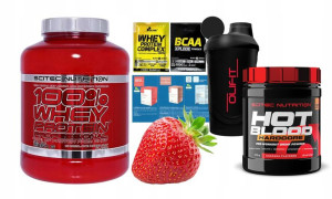 Scitec 100% Whey Protein Professional 2350g+6xgift
