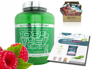 SCITEC 100% WHEY ISOLATE 2000g + gratisy