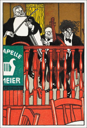 Salon Orchestra Meier, Moriz Jung - plakat 70x100 cm