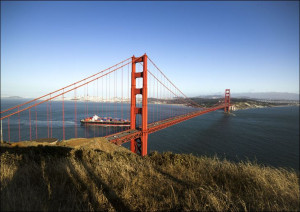 San Francisco Golden Gate Bridge., Carol Highsmith - plakat 84,1x59,4 cm