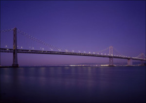 San Francisco Oakland Bay Bridge, USA, Carol Highsmith - plakat 70x50 cm