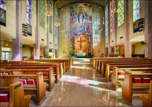 Sanctuary of St. Columba Catholic Cathedral in Youngstown, Ohio., Carol Hig