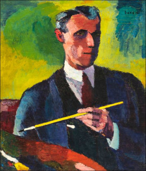 Self-Portrait, Henry Lyman Sayen - plakat 70x100 cm