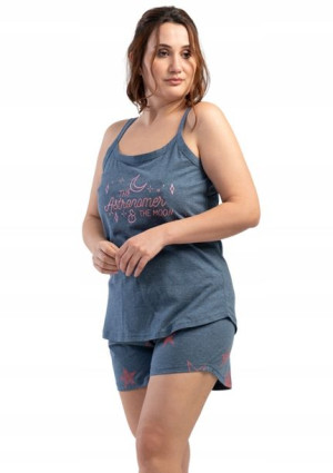 Piżama Damska Vienetta bawełniana +Size 3XL 52 54