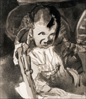 Sketch of Felix Klee, Paul Klee - plakat 42x59,4 cm