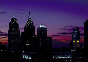 Skylline of Philadelphia, Carol Highsmith - plakat 59,4x42 cm
