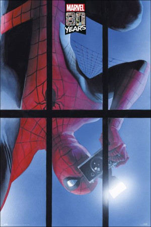 Spiderman 80 lat Retro Marvel - plakat 61x91,5 cm