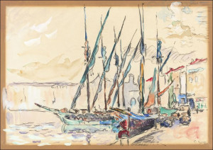 St. Tropez, Paul Signac - plakat 40x30 cm