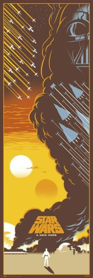 Star Wars Gwiezdne Wojny Część IV Nowa Nadzieja - plakat 53x158 cm