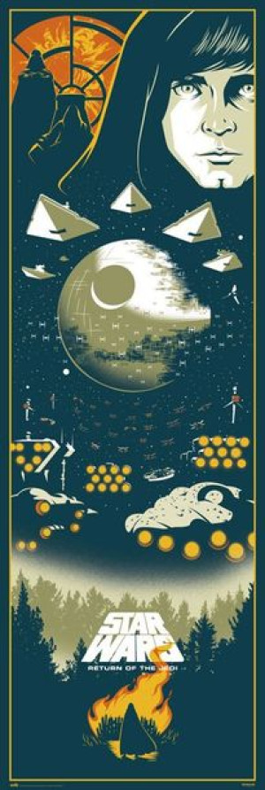 Star Wars Gwiezdne Wojny Część VI Powrót Jedi - plakat 53x158 cm